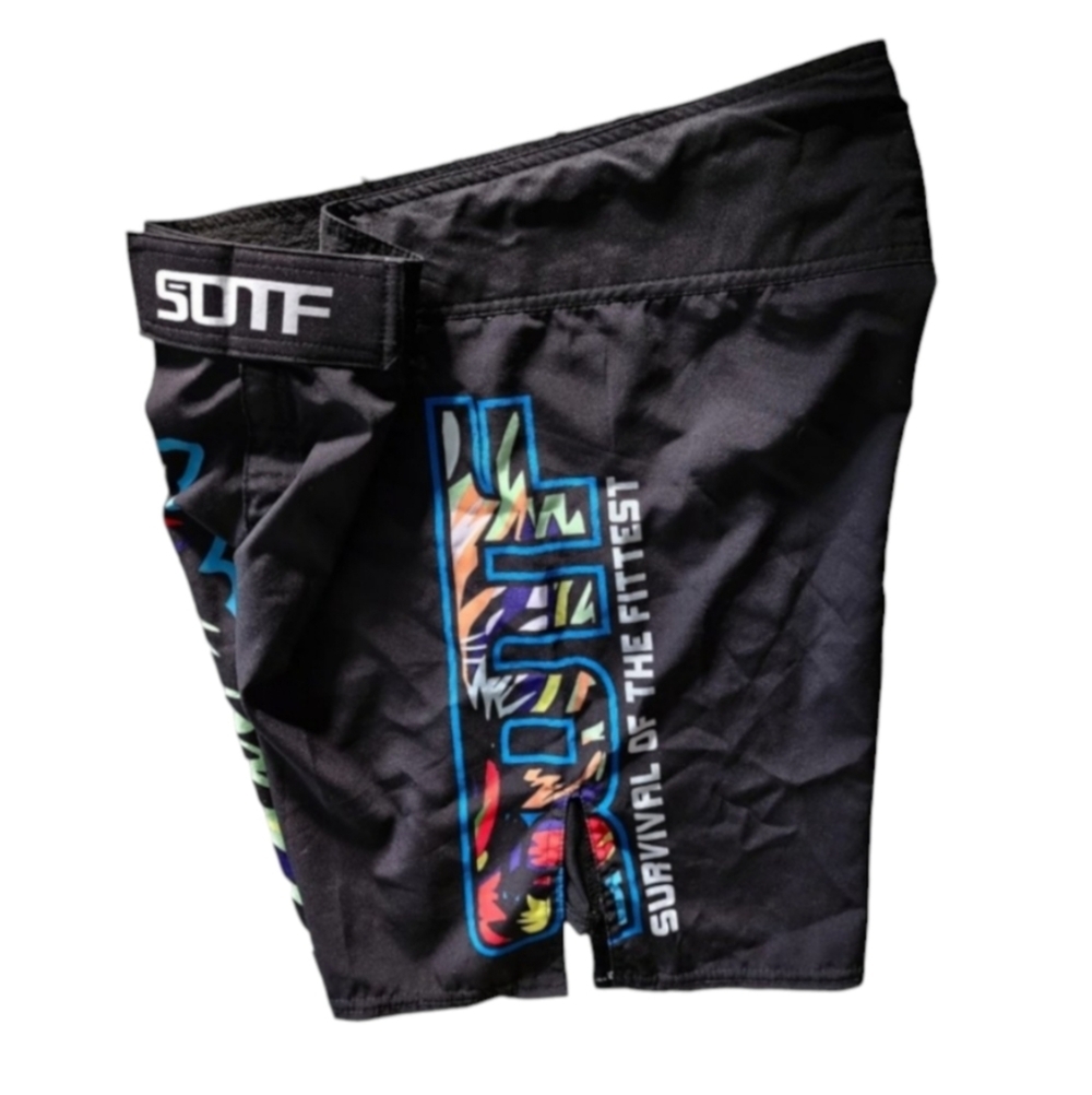 SOTF Men's Breathable Running Shorts MMA Boxing Fitness Sports Shorts, Medium